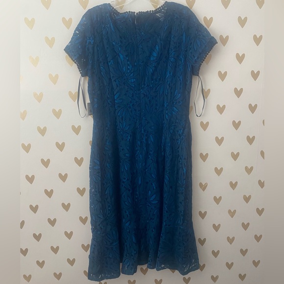 Kensie Lace Flounce Midi Dress - Picture 8 of 8